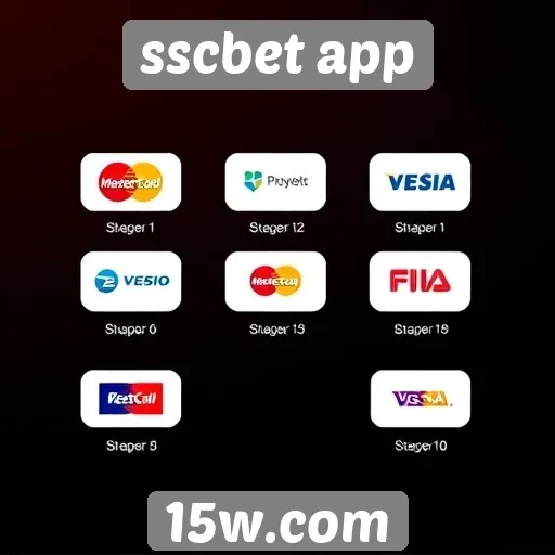 Opções de pagamento disponíveis no sscbet app